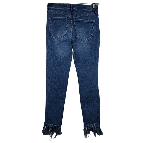 Free People We The Free Great Heights Frayed Skinny Jeans Size 26 - Picture 7 of 11